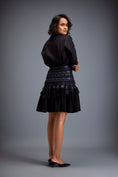 Load image into Gallery viewer, Structured Skirt with Layered Circular Appliqué
