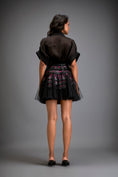 Load image into Gallery viewer, Blouse With Tulle Skirt And Pink 3-D Embellishments
