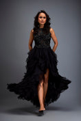 Load image into Gallery viewer, Swarovski High-neck Top With Tulle Skirt
