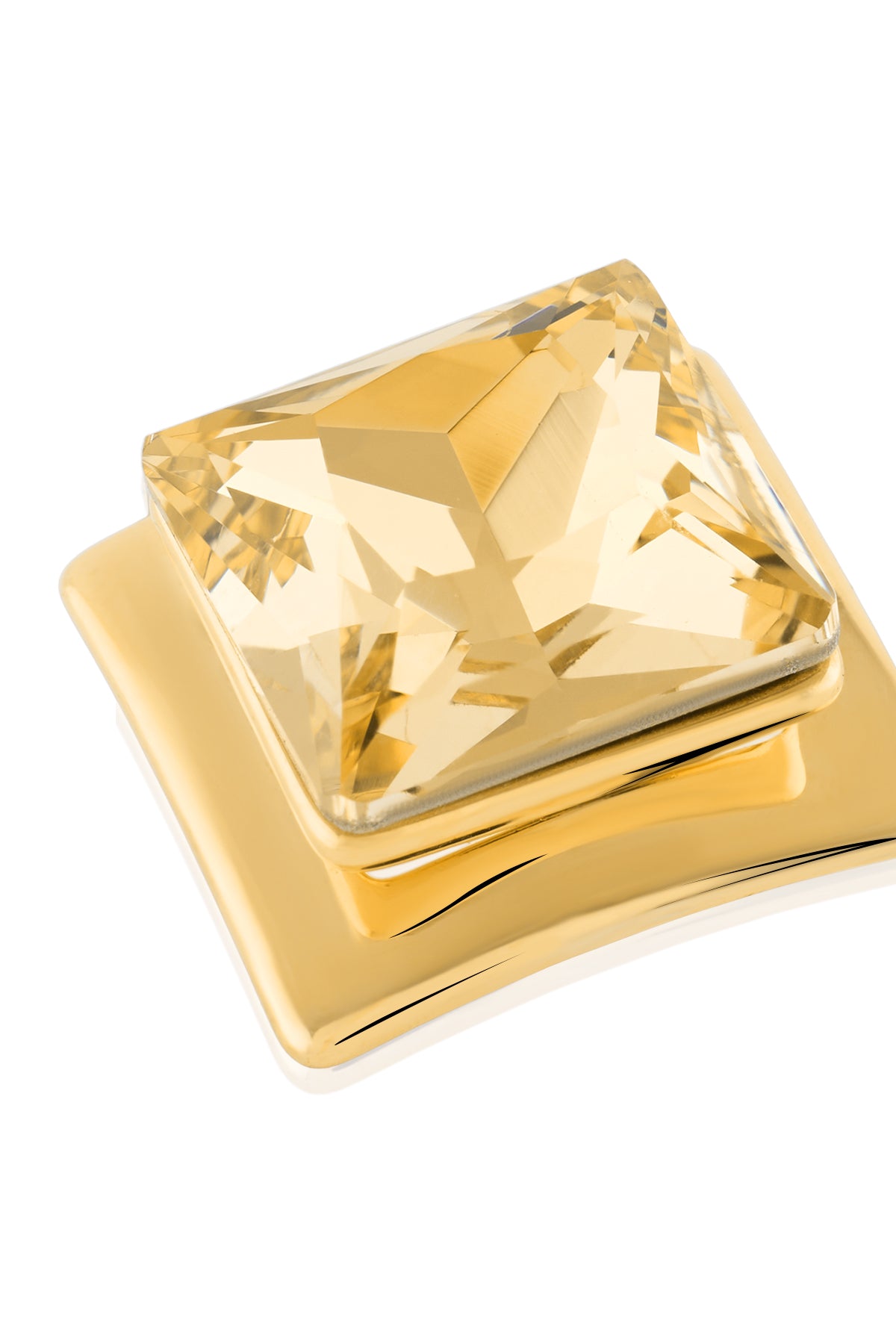 Golden Prism Stud Earrings