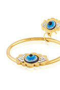 Load image into Gallery viewer, Twin Guardian Gold Hoops
