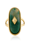 Load image into Gallery viewer, Emerald Axis Gold Ring
