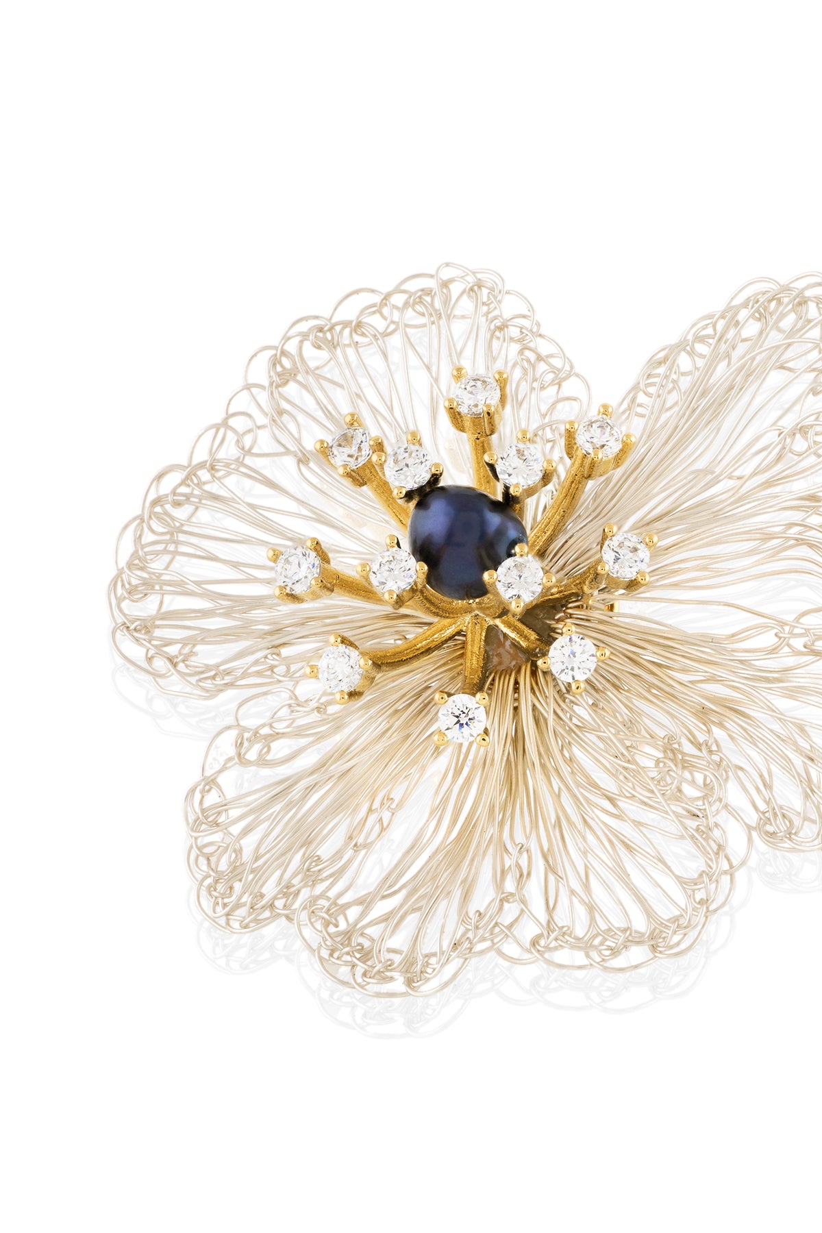 Pearl Halo Floral Studs