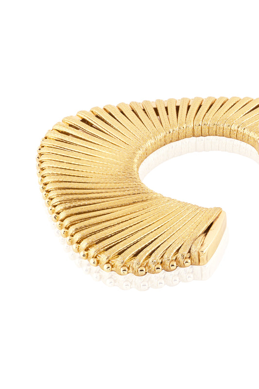 Radiant Plisse Half Hoops