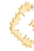 Load image into Gallery viewer, Gilded Edge Sculpt Hoops
