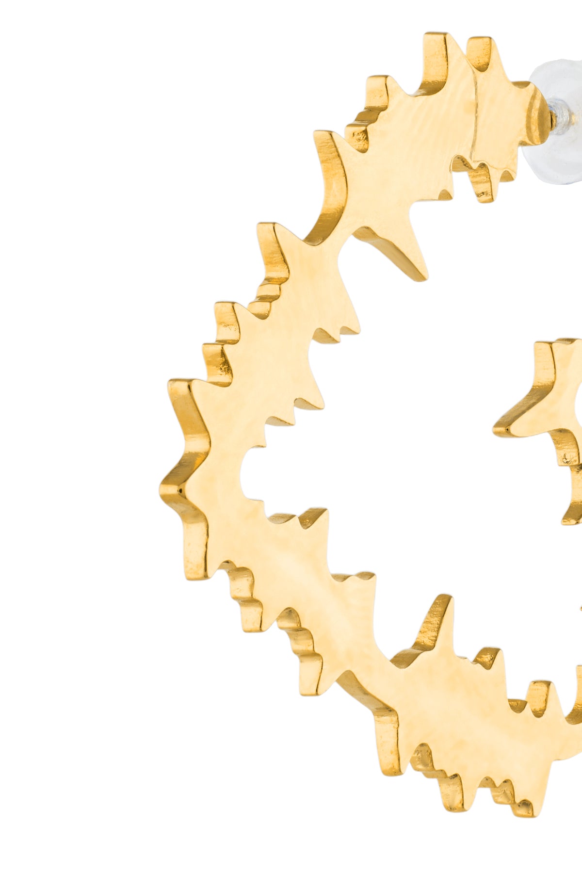 Gilded Edge Sculpt Hoops