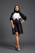 Load image into Gallery viewer, Sculpted Monochrome Drawstring Dress
