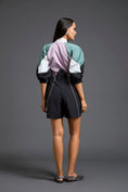 Load image into Gallery viewer, Contemporary colour-block playsuit

