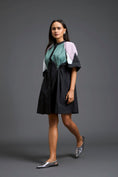 Load image into Gallery viewer, Contemporary colour-block playsuit
