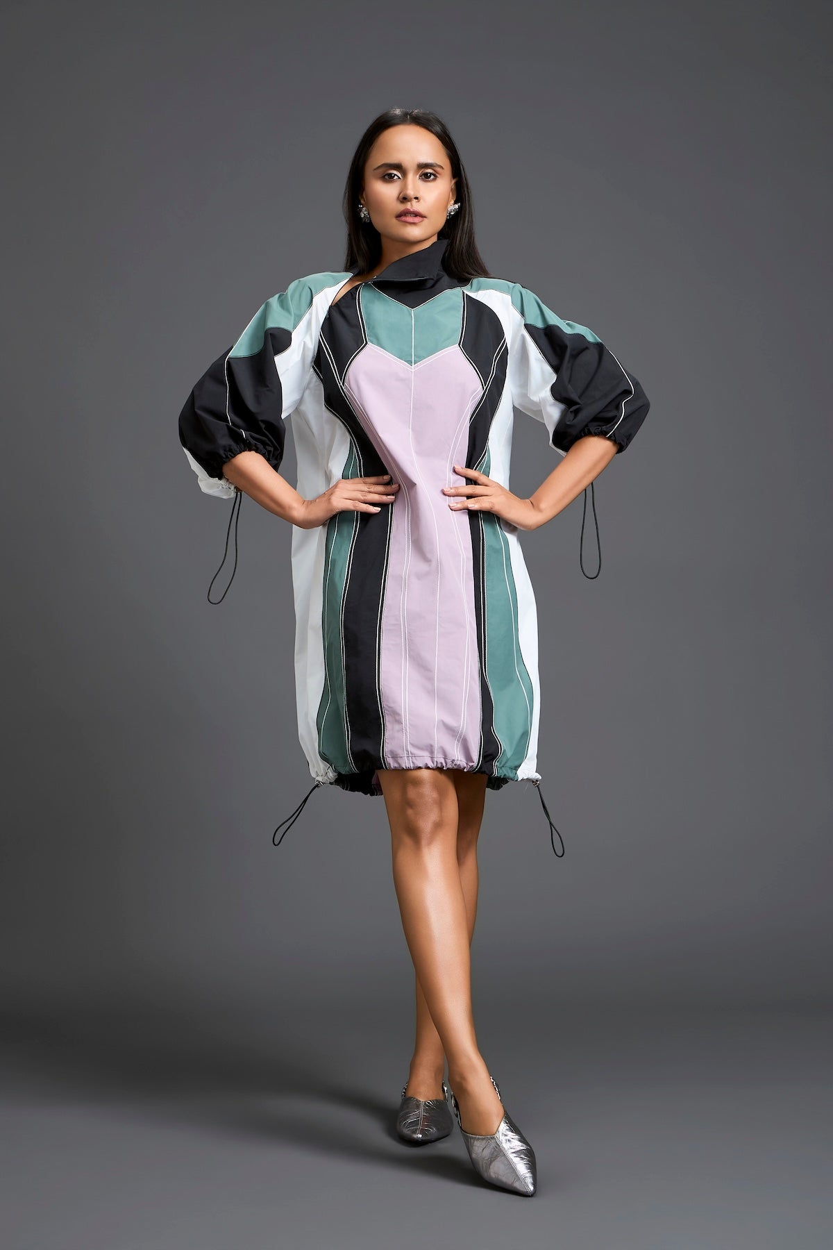 Contemporary colour-block dress