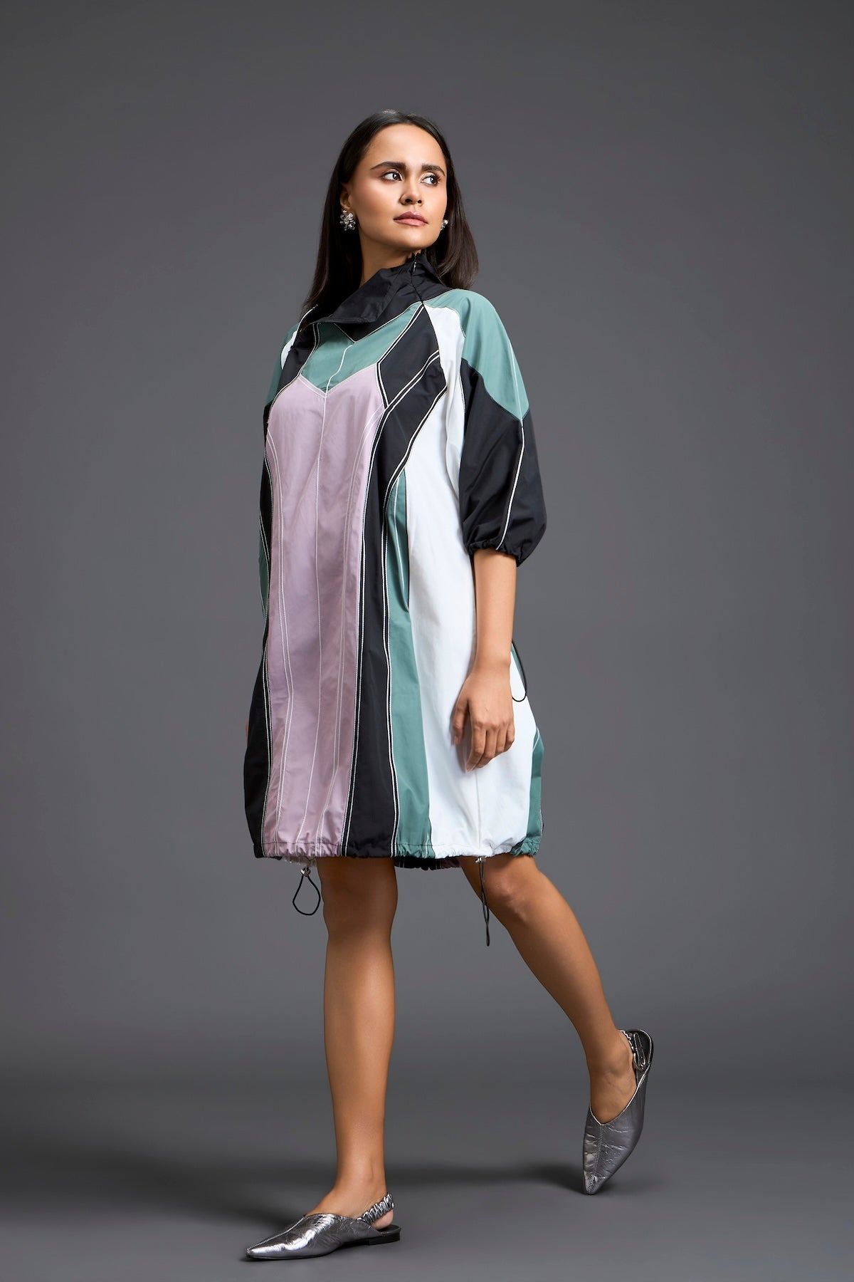 Contemporary colour-block dress