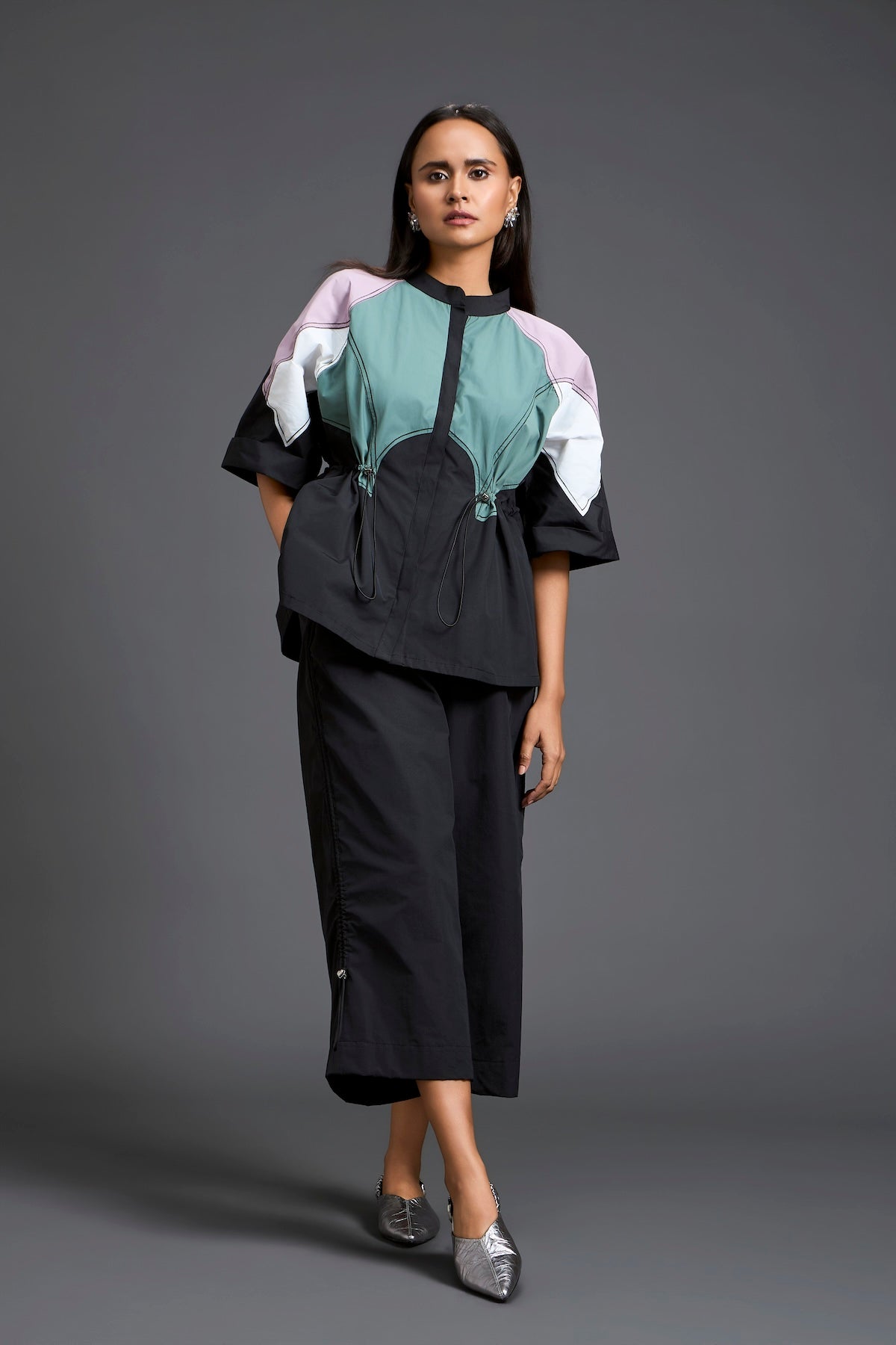 Contemporary colour-block co-ord set