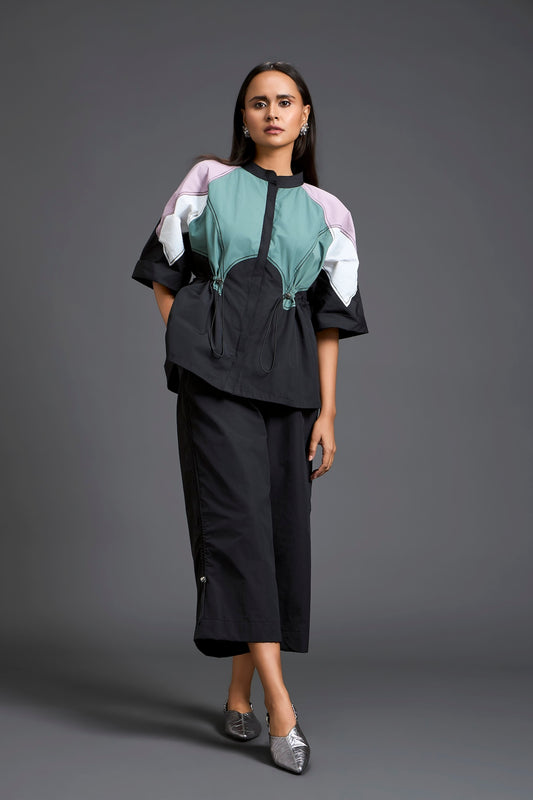 Contemporary colour-block co-ord set