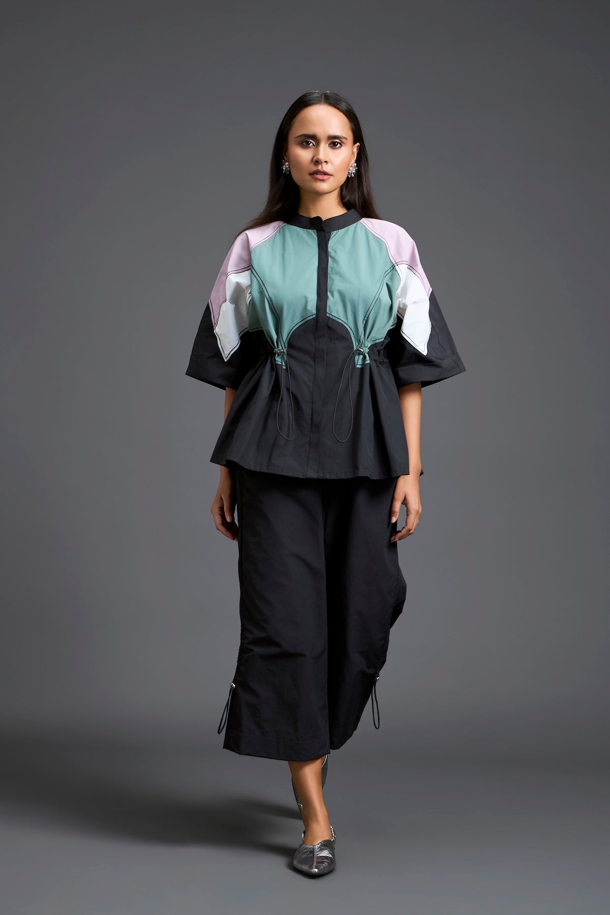 Contemporary colour-block co-ord set