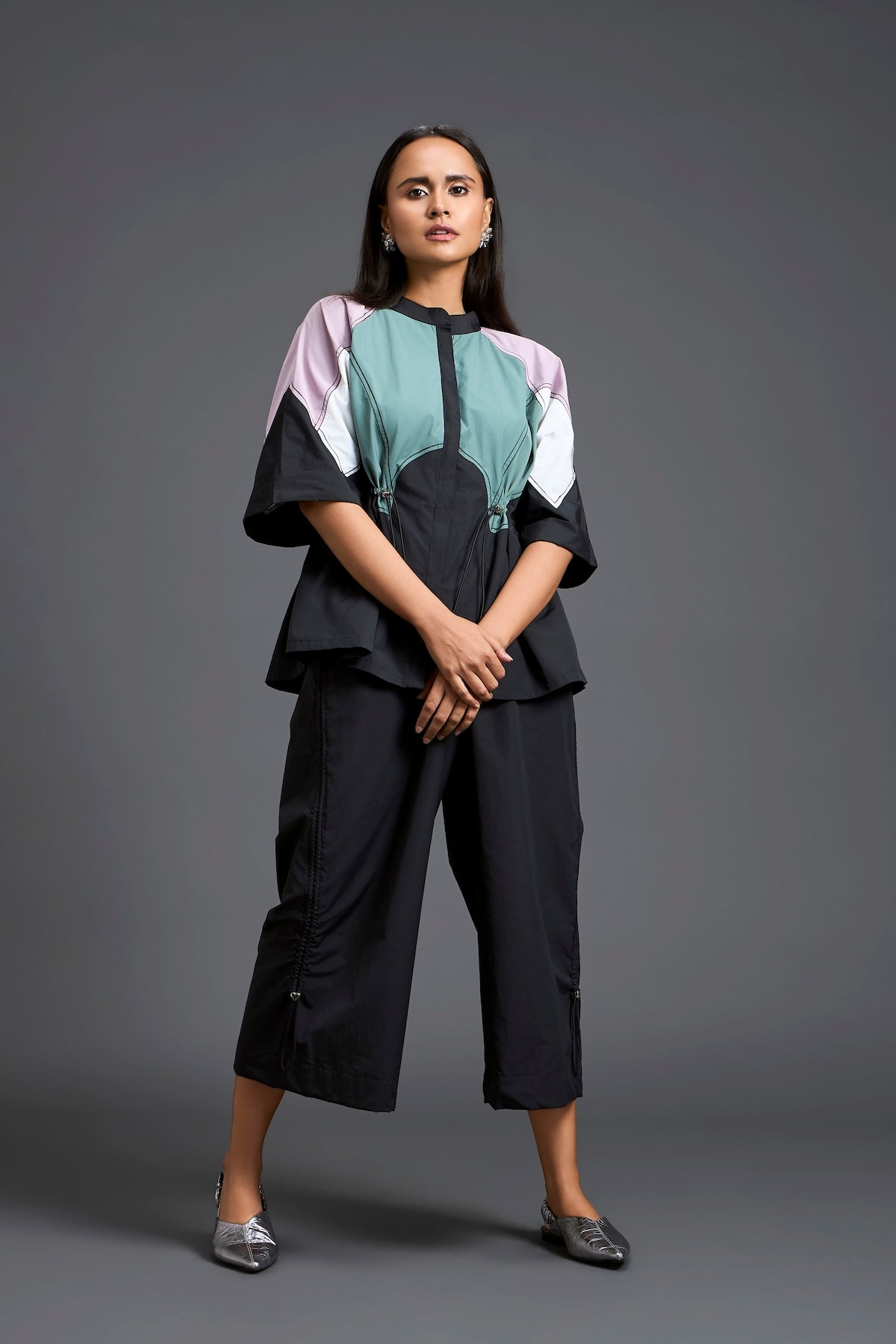 Contemporary colour-block co-ord set