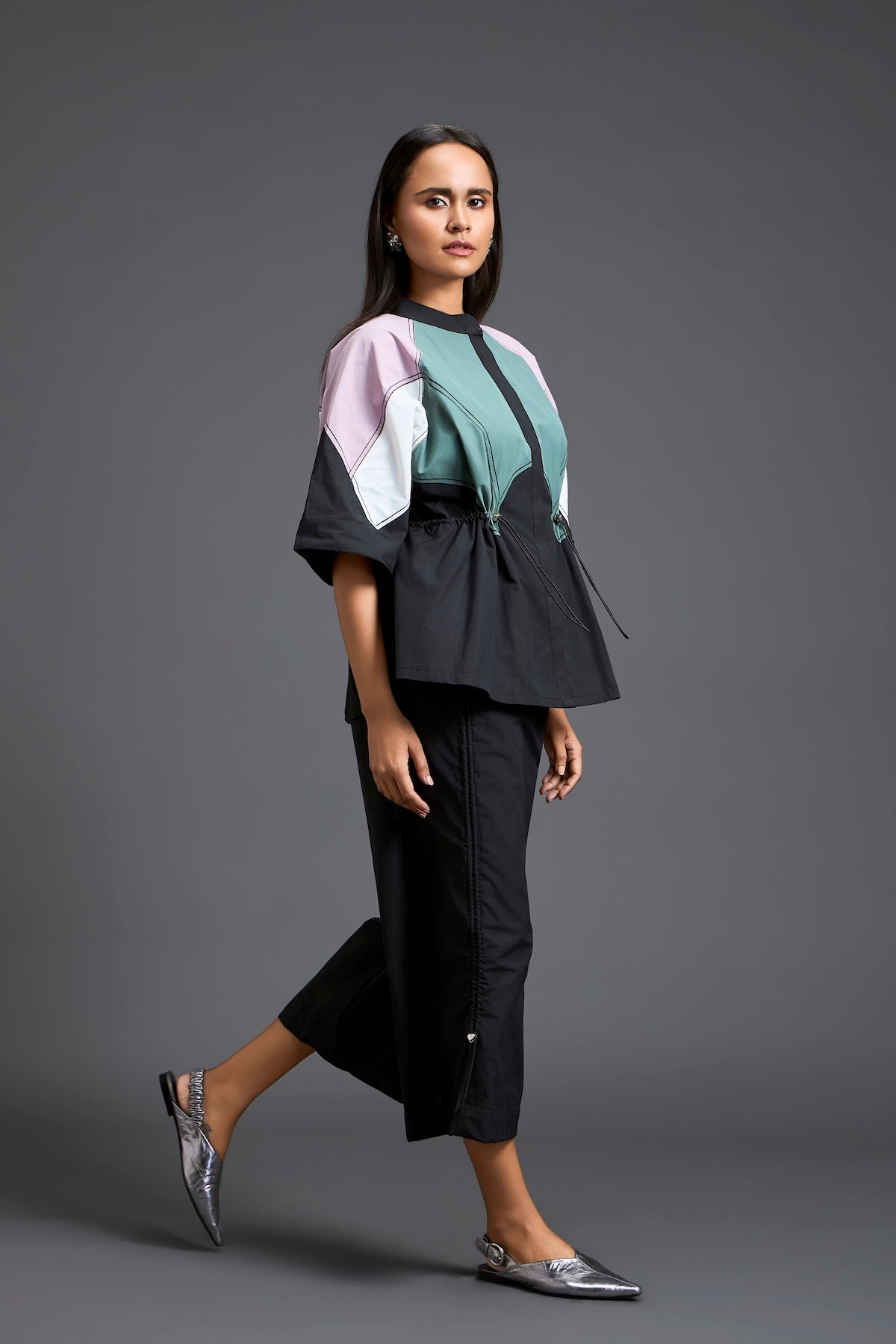 Contemporary colour-block co-ord set