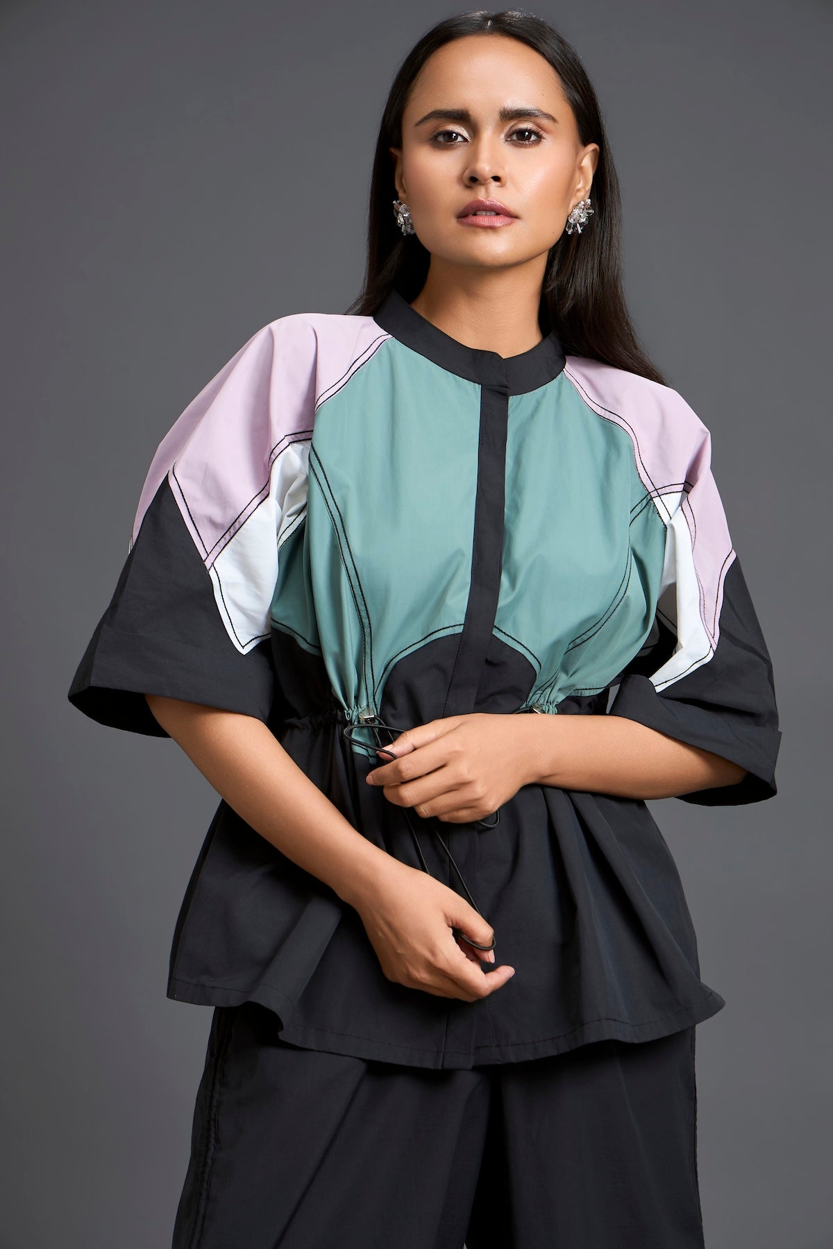 Contemporary colour-block co-ord set