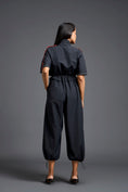 Load image into Gallery viewer, Black Metallic Structured Jumpsuit
