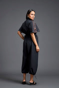 Load image into Gallery viewer, Black Metallic Structured Jumpsuit
