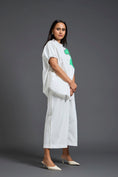 Load image into Gallery viewer, White Oversized Floral Shirt Co-ord Set
