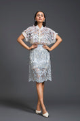 Load image into Gallery viewer, Glossy Laser-Cut Pencil Skirt

