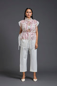 Load image into Gallery viewer, Onion Pink Organza Layered Co-ord Set
