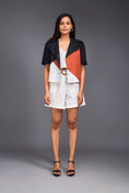 Load image into Gallery viewer, Colour Block Crop Shirt With Shorts Co-ord Set
