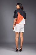 Load image into Gallery viewer, Colour Block Crop Shirt With Shorts Co-ord Set
