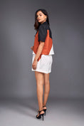 Load image into Gallery viewer, Colour Block Crop Shirt With Shorts Co-ord Set
