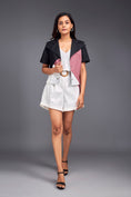 Load image into Gallery viewer, Colour Block Crop Shirt With Shorts Co-ord Set
