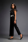 Load image into Gallery viewer, Overlap Jumpsuit With Statement Belt
