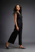 Load image into Gallery viewer, Overlap Jumpsuit With Statement Belt
