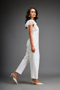 Load image into Gallery viewer, Overlap Jumpsuit With Statement Belt
