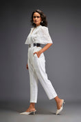 Load image into Gallery viewer, Waist Cut Out Jumpsuit Comes With Metallic Belt
