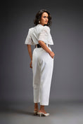 Load image into Gallery viewer, Waist Cut Out Jumpsuit Comes With Metallic Belt
