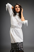 Load image into Gallery viewer, Midi Dress With Detailing On The Hem Comes With Belt
