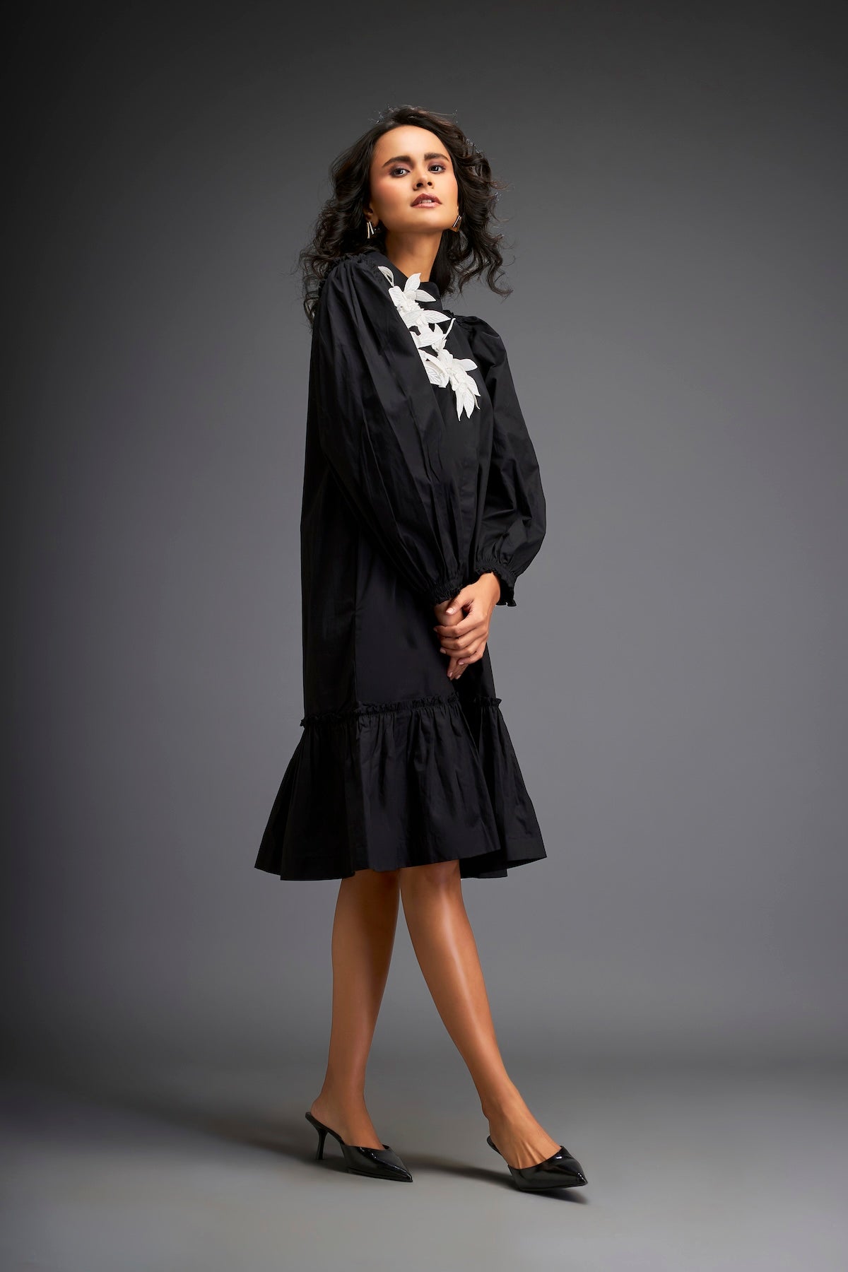 Shirt Dress With Detailing On One Side