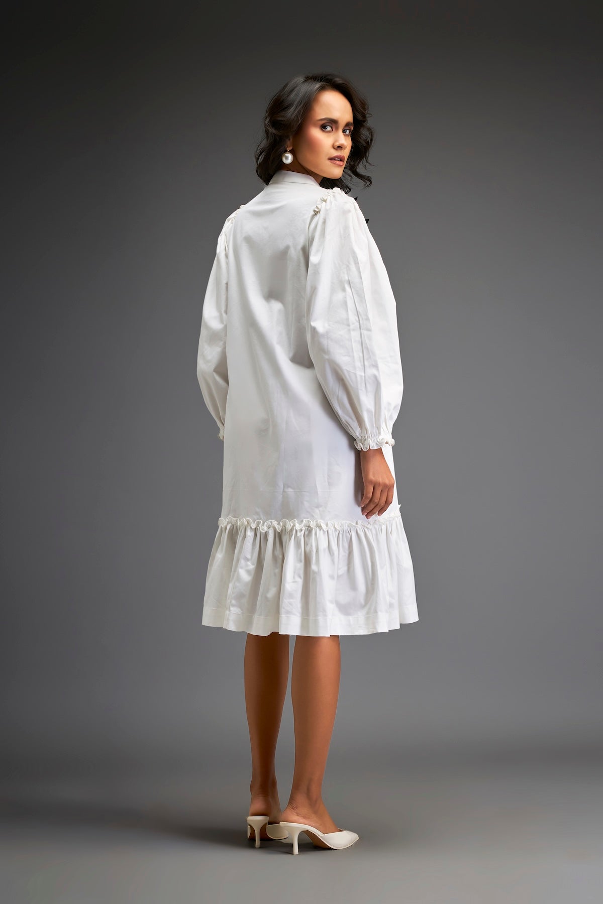 Shirt Dress With Detailing On One Side