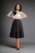 Load image into Gallery viewer, Organza Sheer Blouse With 3D Skirt
