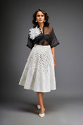 Load image into Gallery viewer, Organza Sheer Blouse With 3D Skirt
