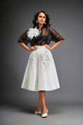 Load image into Gallery viewer, Organza Sheer Blouse With 3D Skirt
