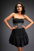 Load image into Gallery viewer, Tube Dress With Corset Detailing Belt
