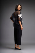 Load image into Gallery viewer, Floral Appliqué High-Low Sheer Top with Tube & Pants
