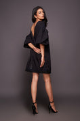 Load image into Gallery viewer, Black Back Open Shift Dress
