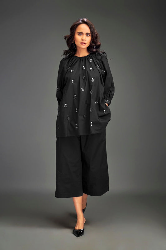 Co-ord Set with Balloon Sleeves & Pants