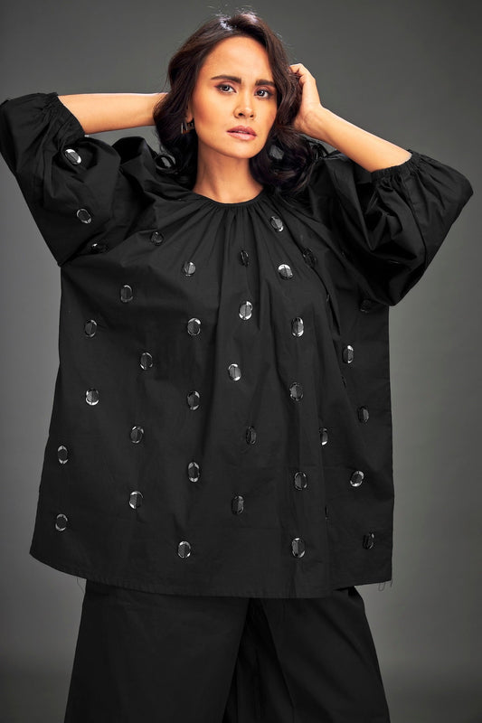 Co-ord Set with Balloon Sleeves & Pants