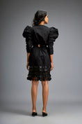 Load image into Gallery viewer, Structured Dress with Applique Hemline
