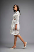 Load image into Gallery viewer, Structured Dress with Applique Hemline
