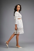 Load image into Gallery viewer, Structured Dress with Applique Hemline
