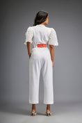 Load image into Gallery viewer, Jumpsuit with Cape Sleeves and Belt
